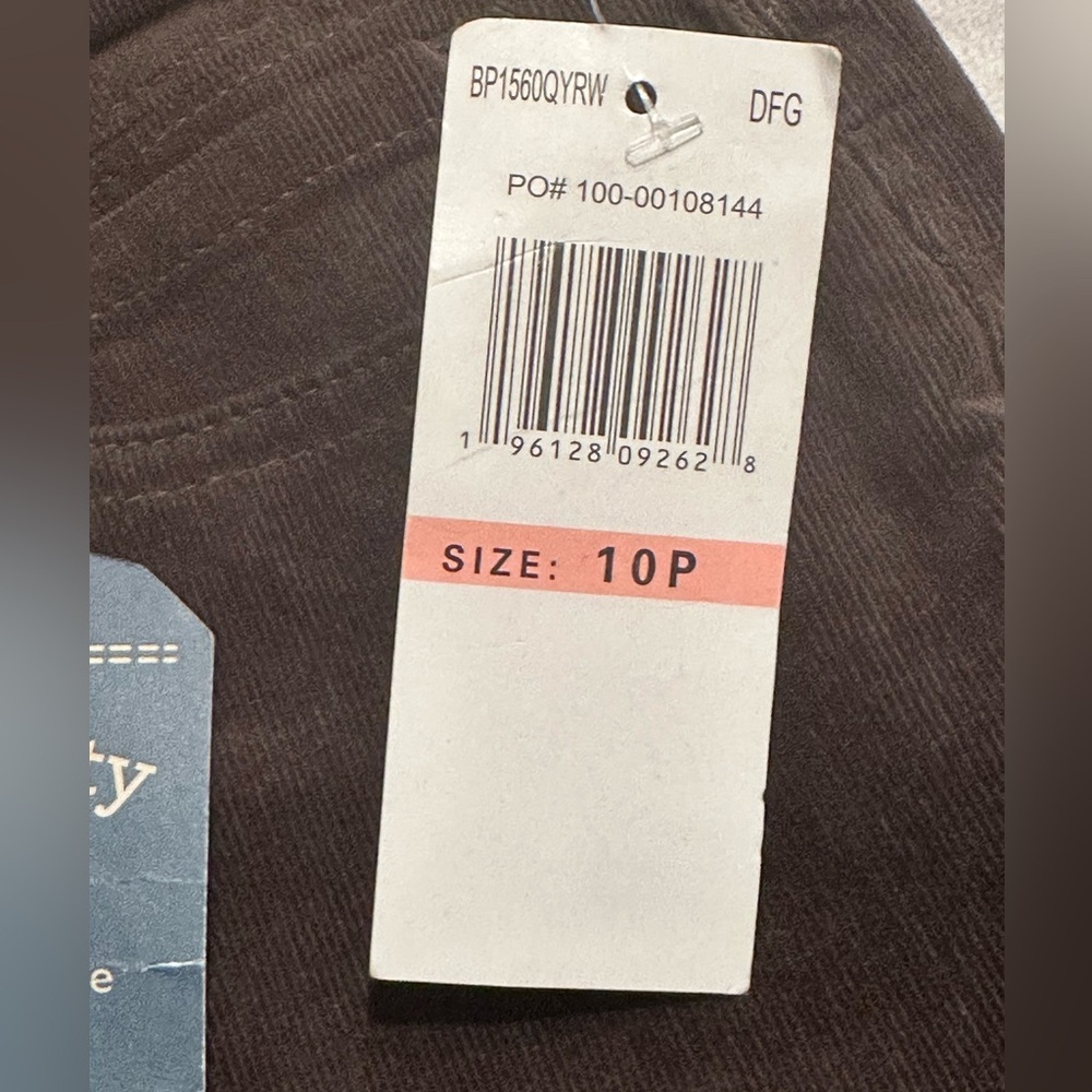NWT Democracy "Ab"solution® Petite Corduroy Straight Leg Pants - Picture 11 of 14